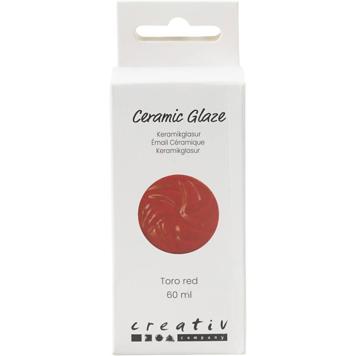 Keraaminen Lasite, 984-1101 °C, peittävä, Toro Red, 60 ml/ 1 tb