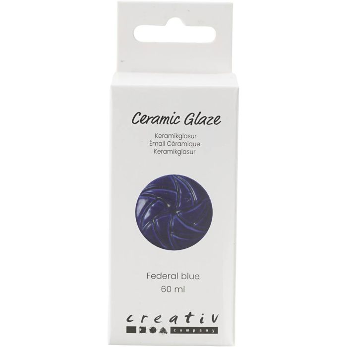 Keraaminen Lasite, 984-1101 °C, peittävä, Federal Blue, 60 ml/ 1 tb