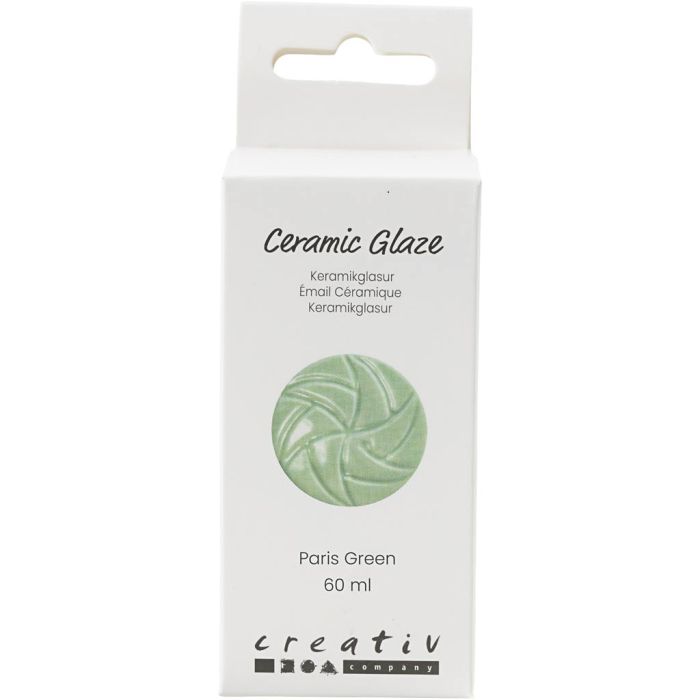 Keraaminen Lasite, 984-1101 °C, peittävä, Paris Green, 60 ml/ 1 tb