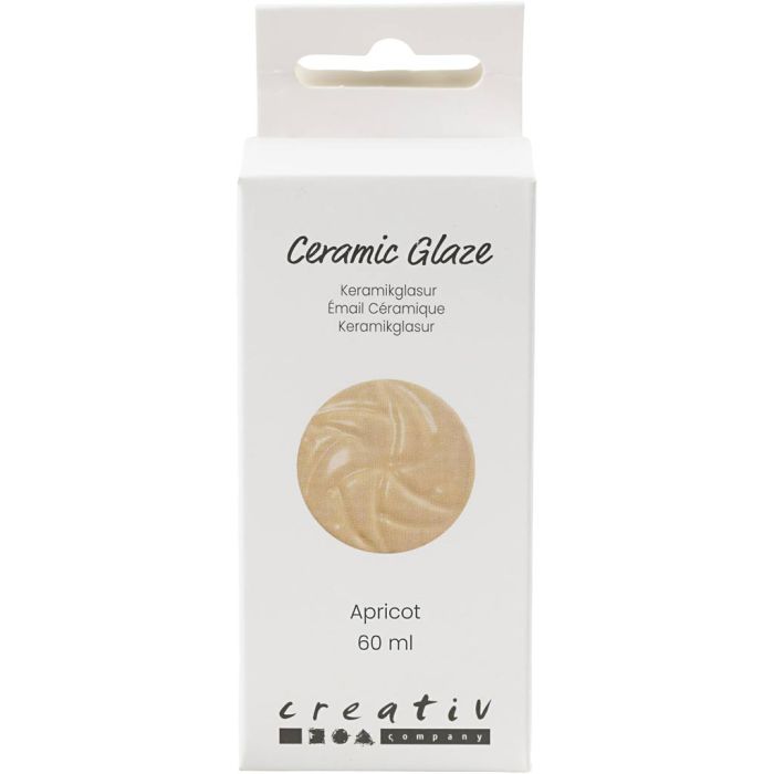 Keraaminen Lasite, 984-1101 °C, peittävä, Apricot, 60 ml/ 1 tb