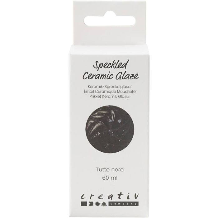 Pilkullinen Keraaminen Lasite, 999-1060 °C, peittävä, Tutto Nero, 60 ml/ 1 tb
