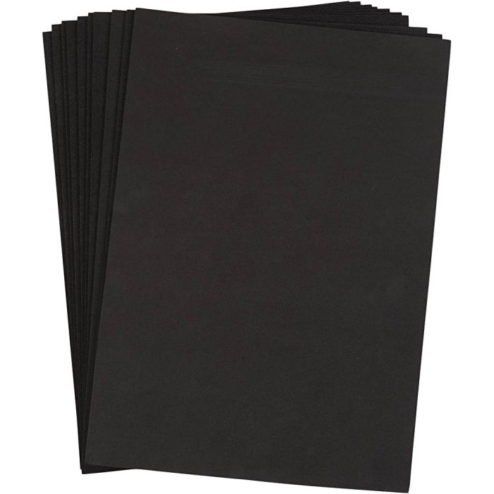 Softisarkki, A4, arkki 210x297 mm, paksuus 2 mm, musta, 10 ark/ 1 pkt
