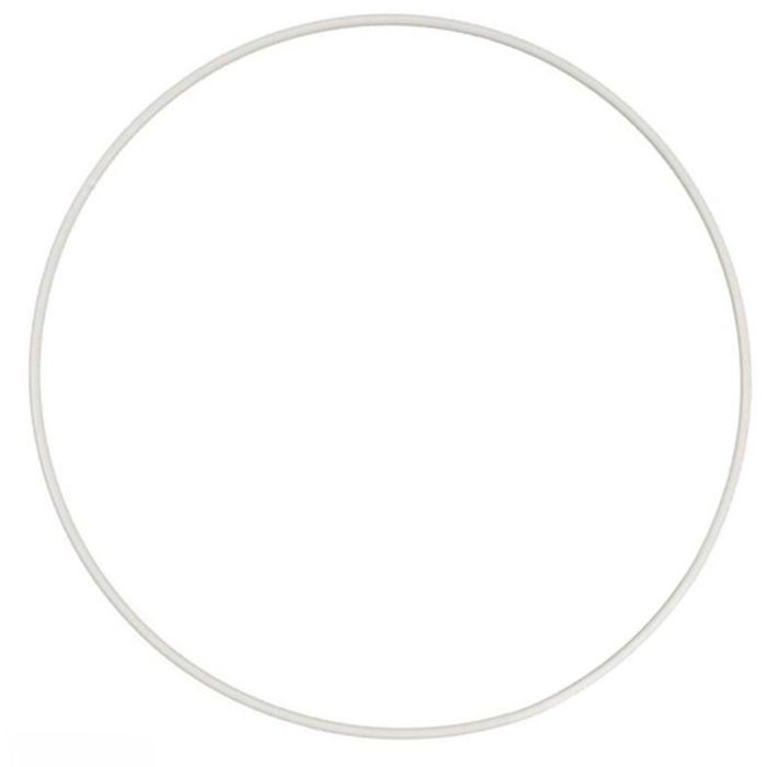 Metallirengas, halk. 50 cm, valkoinen, 1 kpl