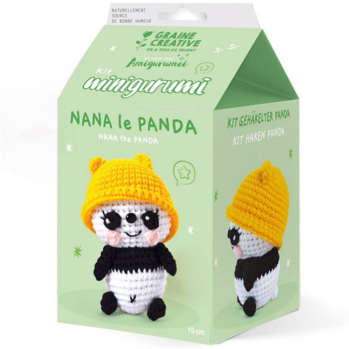 Amigurumi-virkkaussetti, Nana the panda, 1 pkk/ 1 pkt