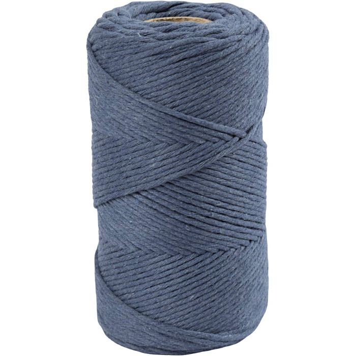 Makrameenyöri, Pit. 198 m, halk. 2 mm, sininen, 330 g/ 1 rll