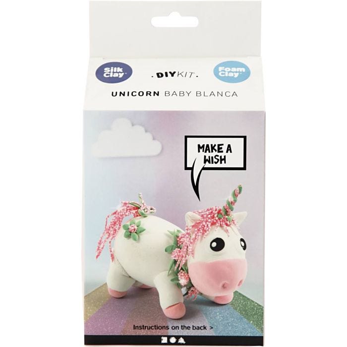 DIY-askartelupakkaus, yksisarvinen, rosa, 1pkk/ 1 pkt