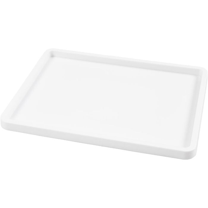Maalitarjotin, S: 1,5 cm, koko 25x34 cm, valkoinen, 1 kpl