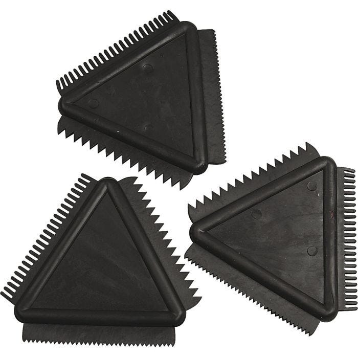 Kumilastat, koko 9 cm, musta, 3 kpl/ 1 pkt