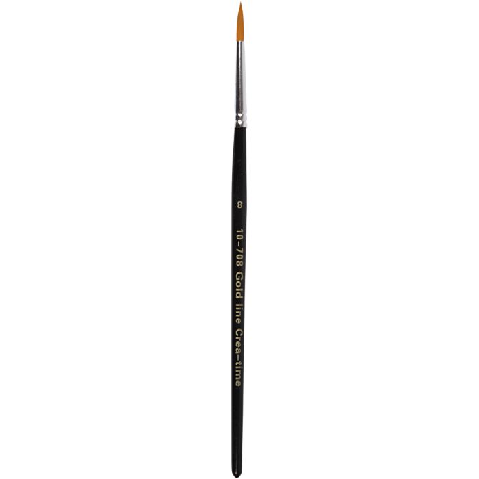 Gold Line -siveltimet, nro 8, Pit. 18,5 cm, Lev: 3 mm, pyöreät, 12 kpl/ 1 pkt
