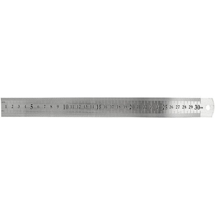 Metalliviivain, Pit. 30 cm, 1 kpl