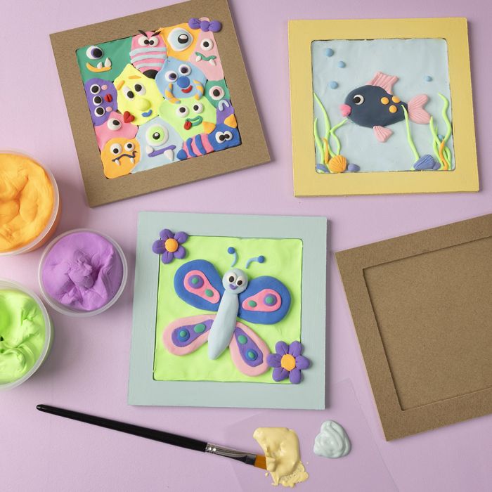 Kollaasikehys, jossa Silk Clay® -massadesign