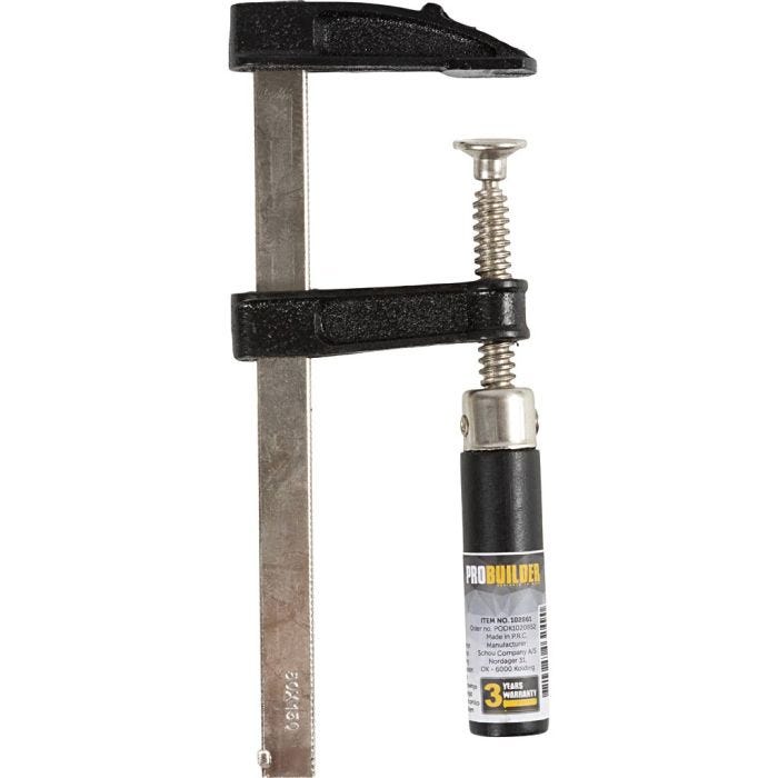 Ruuvipuristin, Pit. 150 mm, Lev: 50 mm, 1 kpl