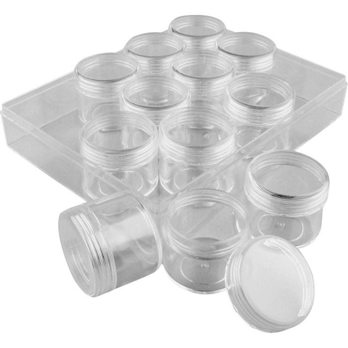 Akryylilokerikko, Kork. 30 mm, halk. 35 mm, 20 ml, 12 kpl/ 1 set