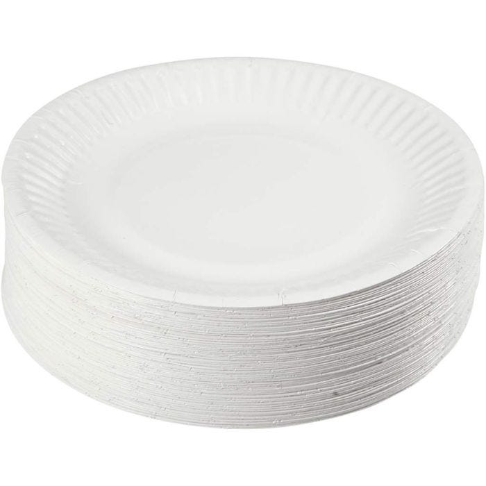 Kertakäyttölautanen, halk. 15 cm, 100 kpl/ 1 pkt