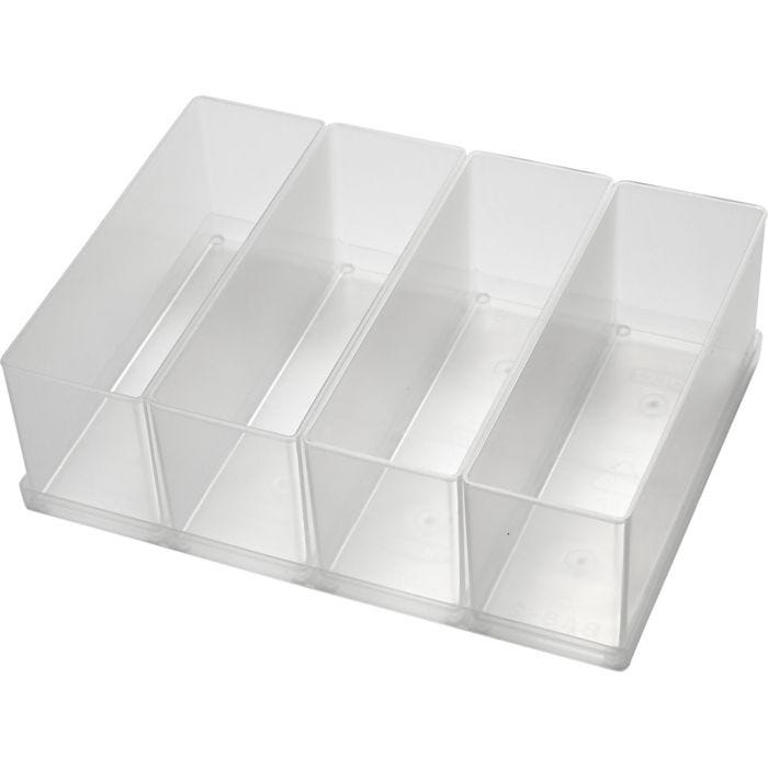 Säilytyslokero, nro BA8-2, Kork. 80 mm, koko 157x55 mm, 4 kpl/ 1 pkt