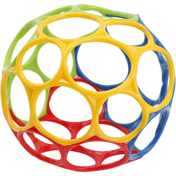 O-pallo, halk. 10 cm, 1 kpl
