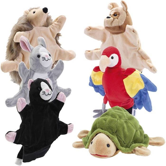 beleduc Kasinukke, Kotieläin, koko 22 cm, Lajitelman sisältö voi vaihdella , 6 kpl/ 1 set