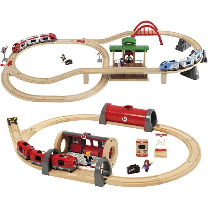 BRIO junaratasetti, 62kpl/ 1 set