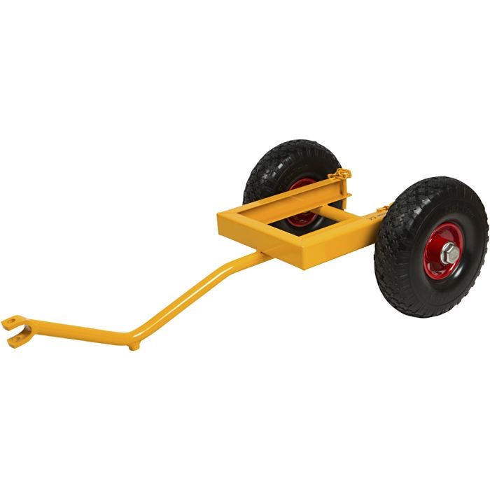 RABO Moon Car -Perävaunu, Kork. 31,5 cm, Pit. 97 cm, Lev: 53 cm, keltainen, 1 kpl