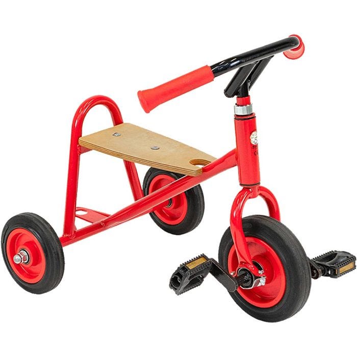 ROSE- Poljettava Kolmipyörä, Mini, Kork. 48 cm, Pit. 58 cm, Lev: 44 cm, koko 2-4 v., 1 kpl