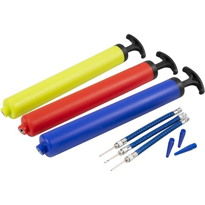 Pallopumppu, Letkulla ja kärjellä, koko 150 cm, 3 kpl/ 1 set