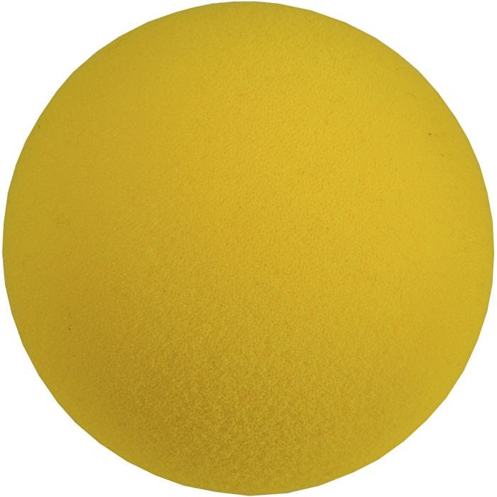 Vaahtomuovipallo, halk. 9 cm, keltainen, 1 kpl