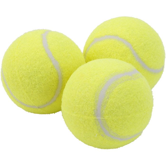 Tennispallot, keltainen, 3 kpl/ 1 pkt