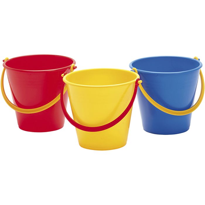 dantoy ämpärit kahvalla, Kork. 13 cm, 1,3 l, 10 kpl/ 1 set