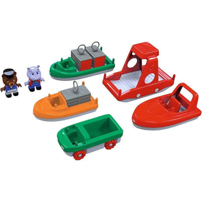 AquaPlay Veneet ja Figuurit, 7 kpl/ 1 set