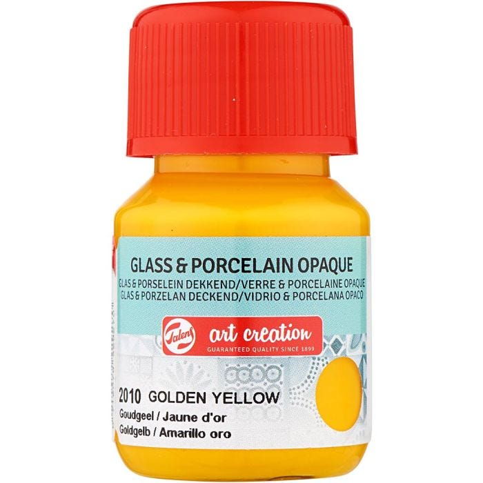 Keramiikka- ja posliinimaali, auringonkeltainen, 30 ml/ 1 pll