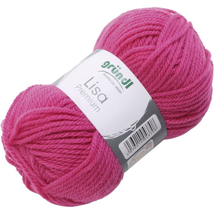 Akryylilanka, pinkki, 50 g/ 1 kerä