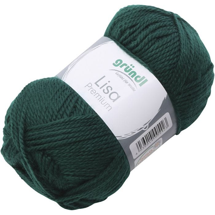 Akryylilanka, vihreä, 50 g/ 1 kerä