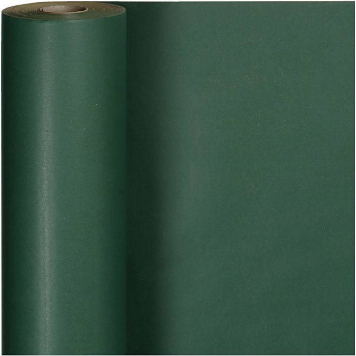 Lahjapaperi, Lev: 50 cm, 60 g, vihreä, 100m/ 1 rll