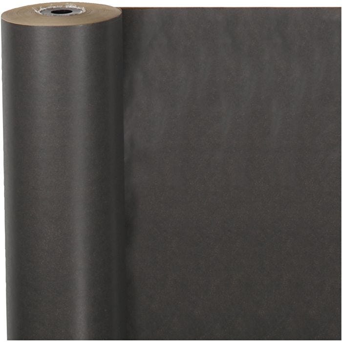 Lahjapaperi, Lev: 50 cm, 60 g, musta, 100 m/ 1 rll