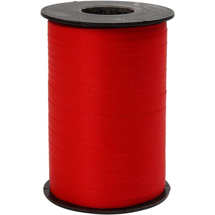 Lahjanauha, Lev: 10 mm, matta, punainen, 250 m/ 1 rll