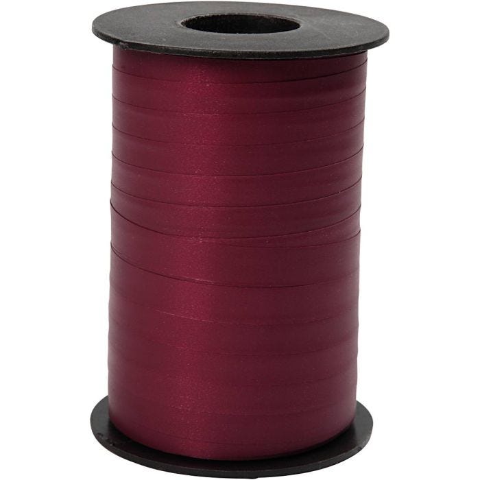 Lahjanauha, Lev: 10 mm, matta, tummanpunainen, 250m/ 1 rll
