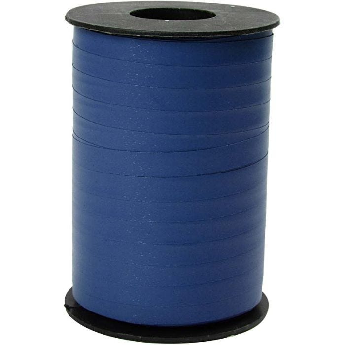 Lahjanauha, Lev: 10 mm, matta, sininen, 250m/ 1 rll