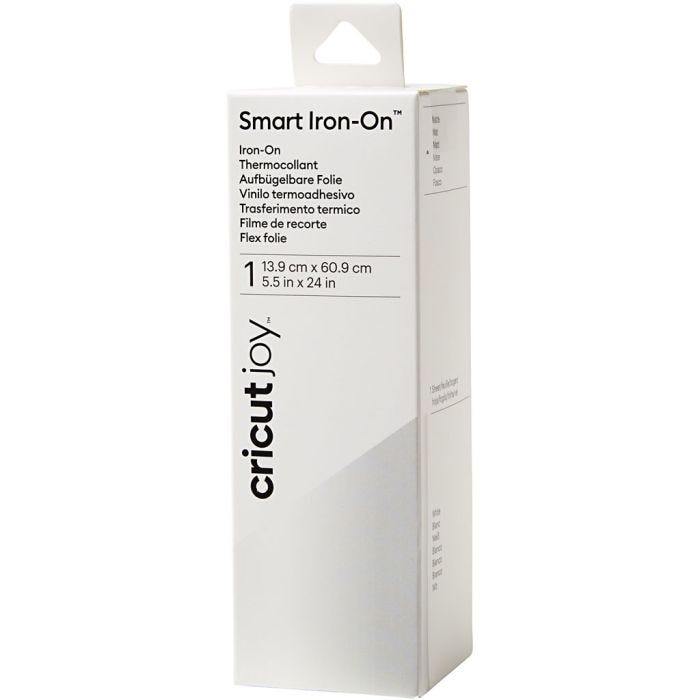 Cricut Joy Smart Iron-On, koko 14x60 cm, valkoinen, 1 kpl