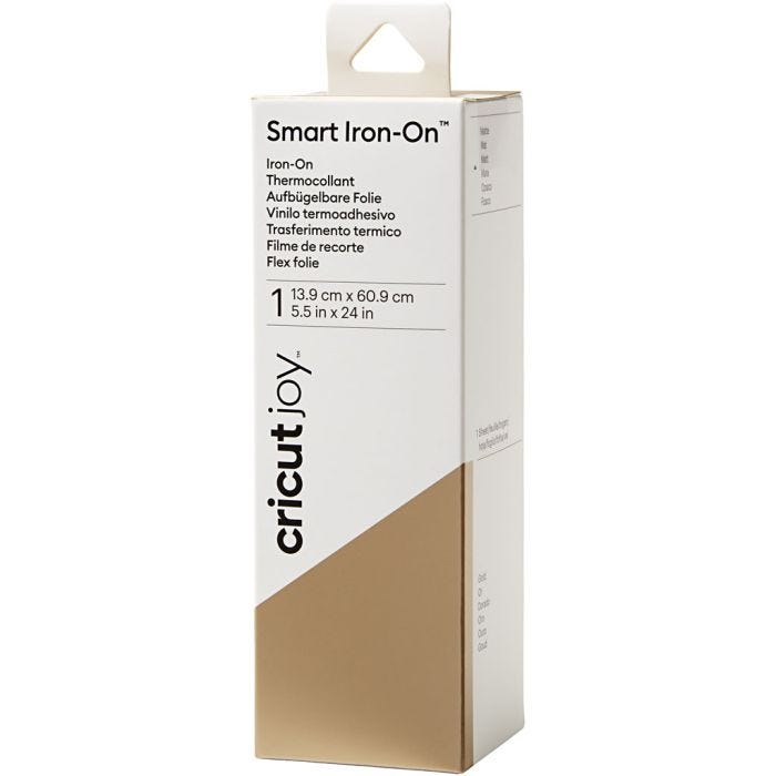 Cricut Joy Smart Iron-On, koko 14x60 cm, kulta, 1 kpl