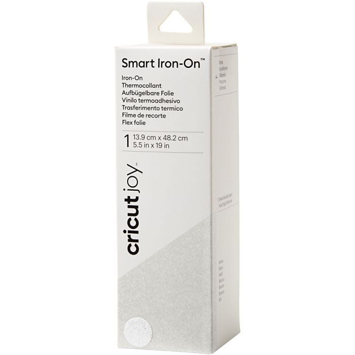 Cricut Joy Smart Iron-On, glitter valkoinen, 1 kpl
