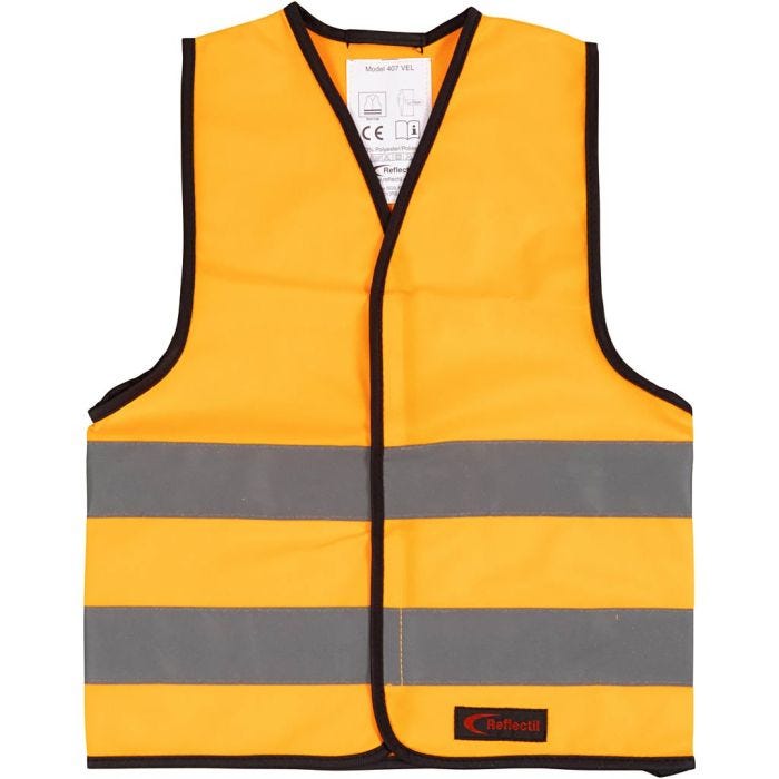 Heijastinliivi, XS, Pit. 47 cm, Lev: 40 cm, koko 4-6 v., oranssi, 1 kpl