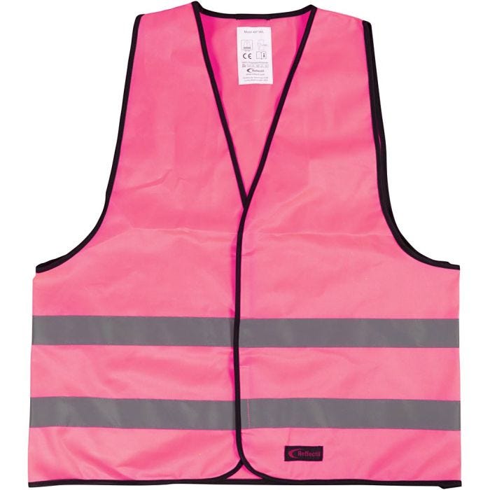 Heijastinliivi, Pit. 60 cm, Lev: 53 cm, koko M, pinkki, 1 kpl
