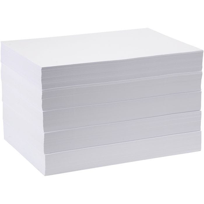 Piirustuspaperi, A3, arkki 297x420 mm, 80 g, valkoinen, 5x500 ark/ 1 pkt