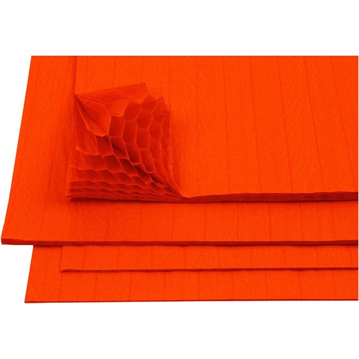 Kennopaperi, arkki 28x17,8 cm, oranssi, 8 ark/ 1 pkt
