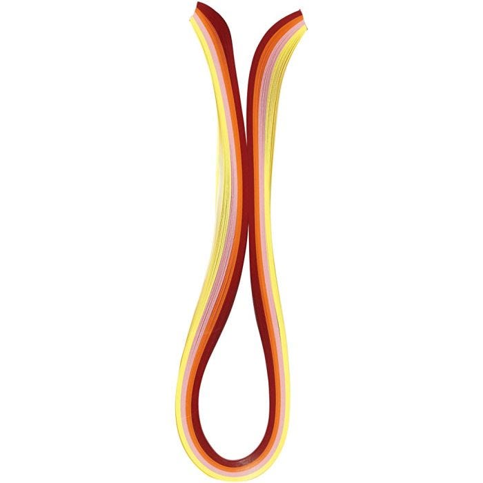 Paperisuikaleet, Pit. 78 cm, Lev: 5 mm, 120 g, oranssi, pinkki, punainen, keltainen, 100 kpl/ 1 pkt