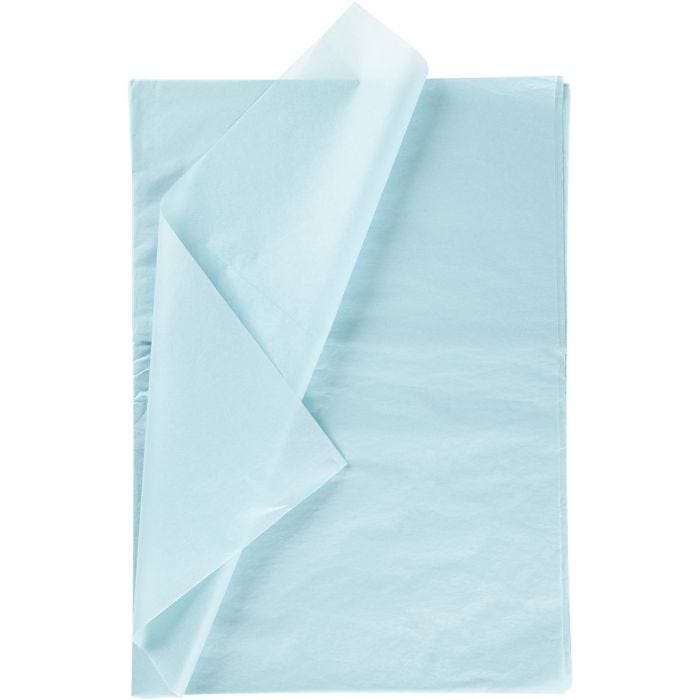 Silkkipaperi, arkki 50x70 cm, 17 g, vaaleansininen, 25 ark/ 1 pkt