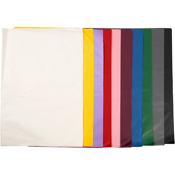 Silkkipaperi, arkki 50x70 cm, 17 g, 10x25 ark/ 1 pkt