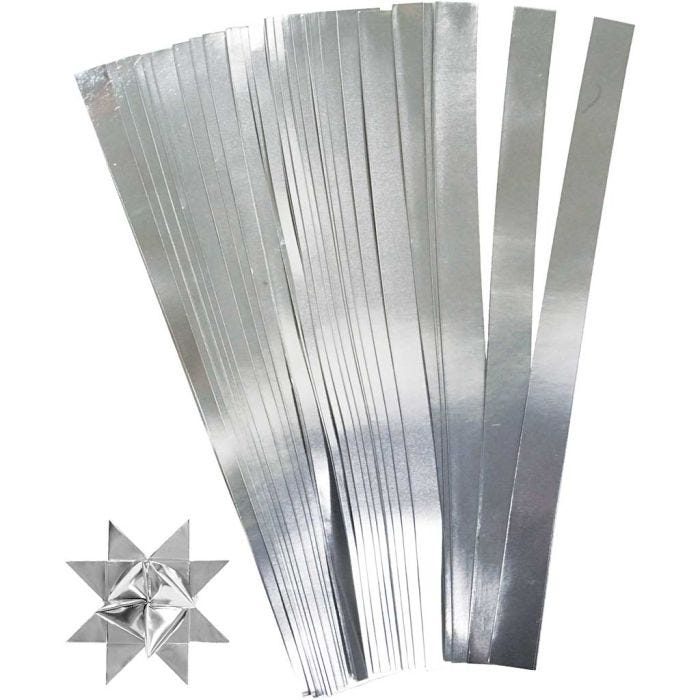 Paperisuikaleet, Pit. 45 cm, Lev: 15 mm, halk. 6,5 cm, hopea, 100 suikaleet/ 1 pkt