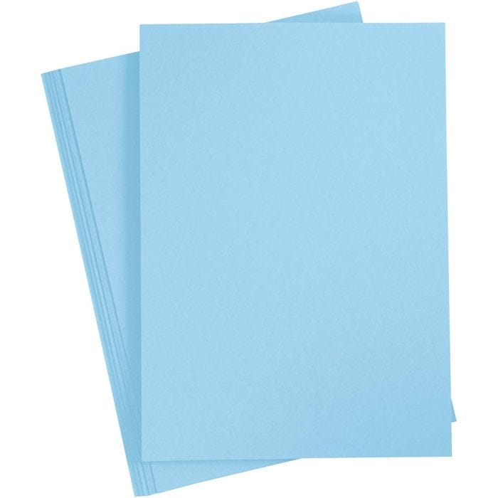 Kartonki, A4, arkki 210x297 mm, 180 g, vaaleansininen, 20 ark/ 1 pkt