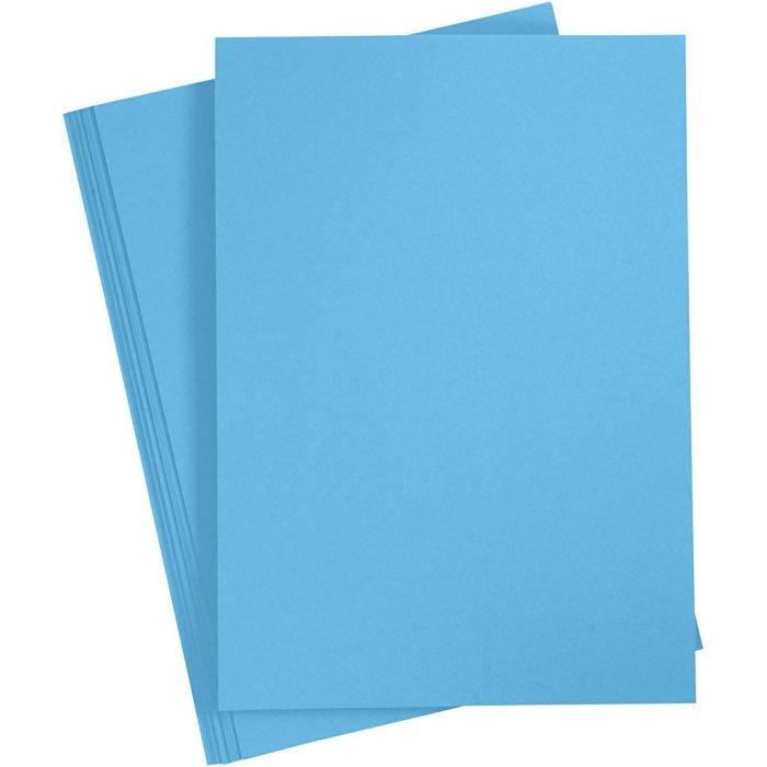 Kartonki, A4, arkki 210x297 mm, 180 g, sininen, 20 ark/ 1 pkt